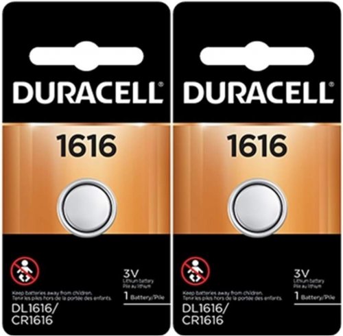 Duracell 1616 DL1616 CR1616 DL1616B2PK Coin Cell Watch Battery 3.0 Volt Lithium, 2 Count (Pack of 1)