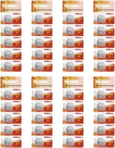 40 Pack CR2032 Batteries, 3V Lithium Coin Battery for Small Electronic Devices, 5 Year Shelf Life
