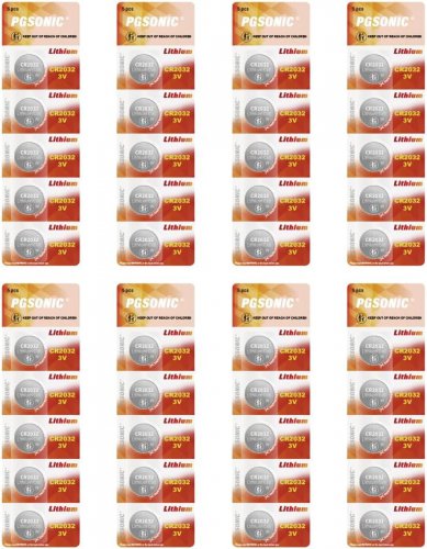 40 Pack CR2032 Batteries, 3V Lithium Coin Battery for Small Electronic Devices, 5 Year Shelf Life