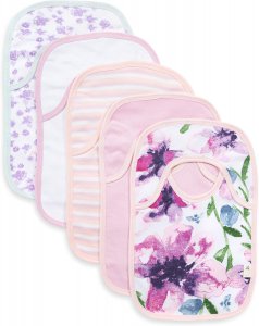 Burt's Bees Baby Unisex Baby Bibs, Lap Shoulder Drool Cloths